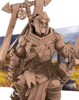 Half-Orc Warpriest - Iconic Heroes - 3d Printed Miniature sculpted by Bite the Bullet