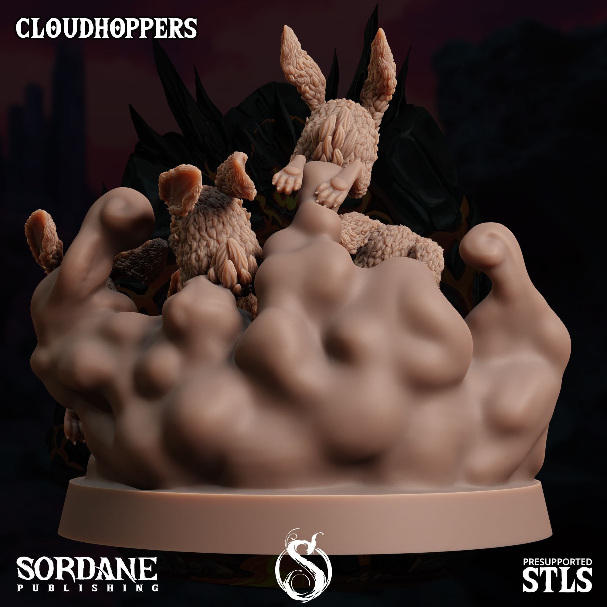 Cloudhoppers -  3d Printed Miniature Sculpted by Sordane Publishing