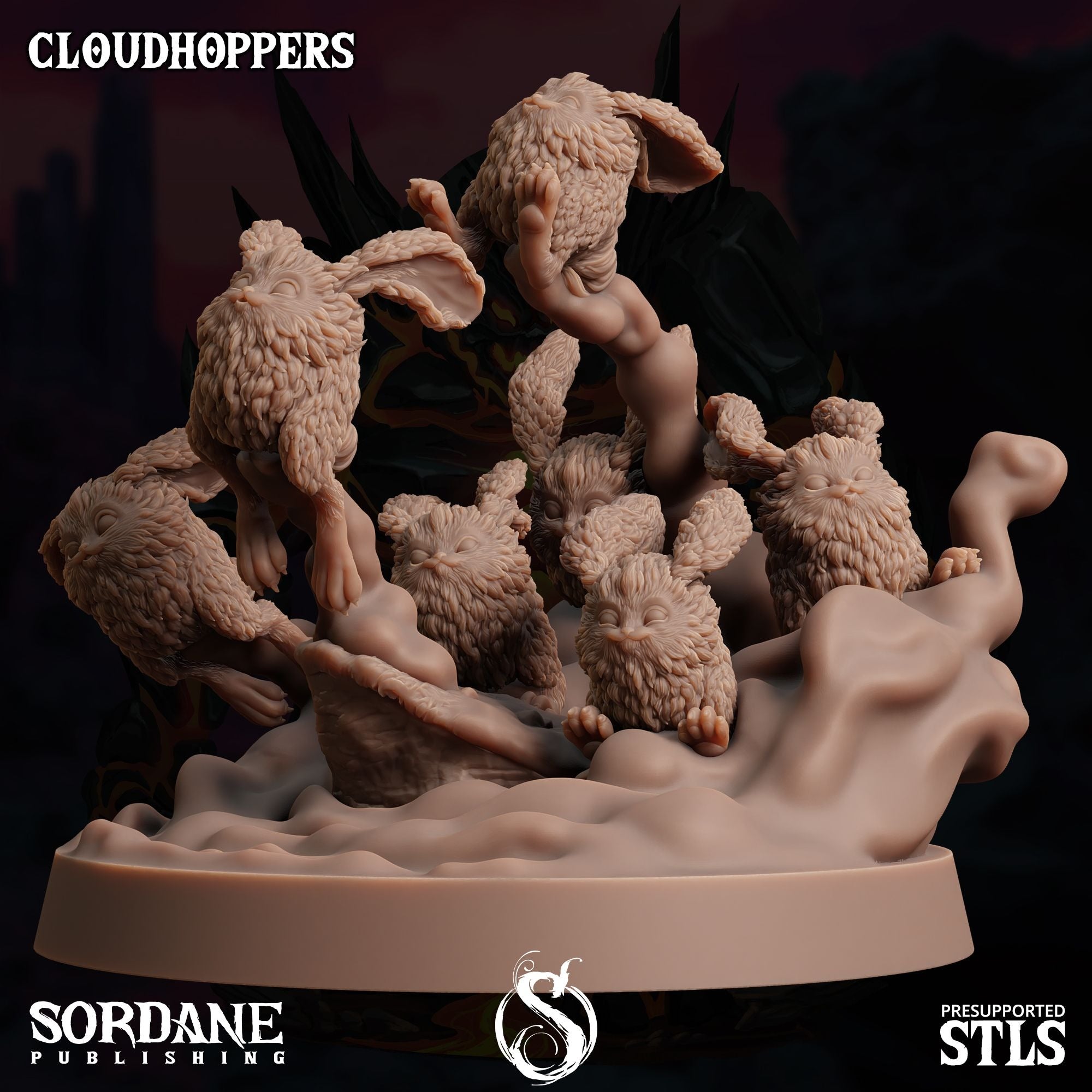 Cloudhoppers -  3d Printed Miniature Sculpted by Sordane Publishing
