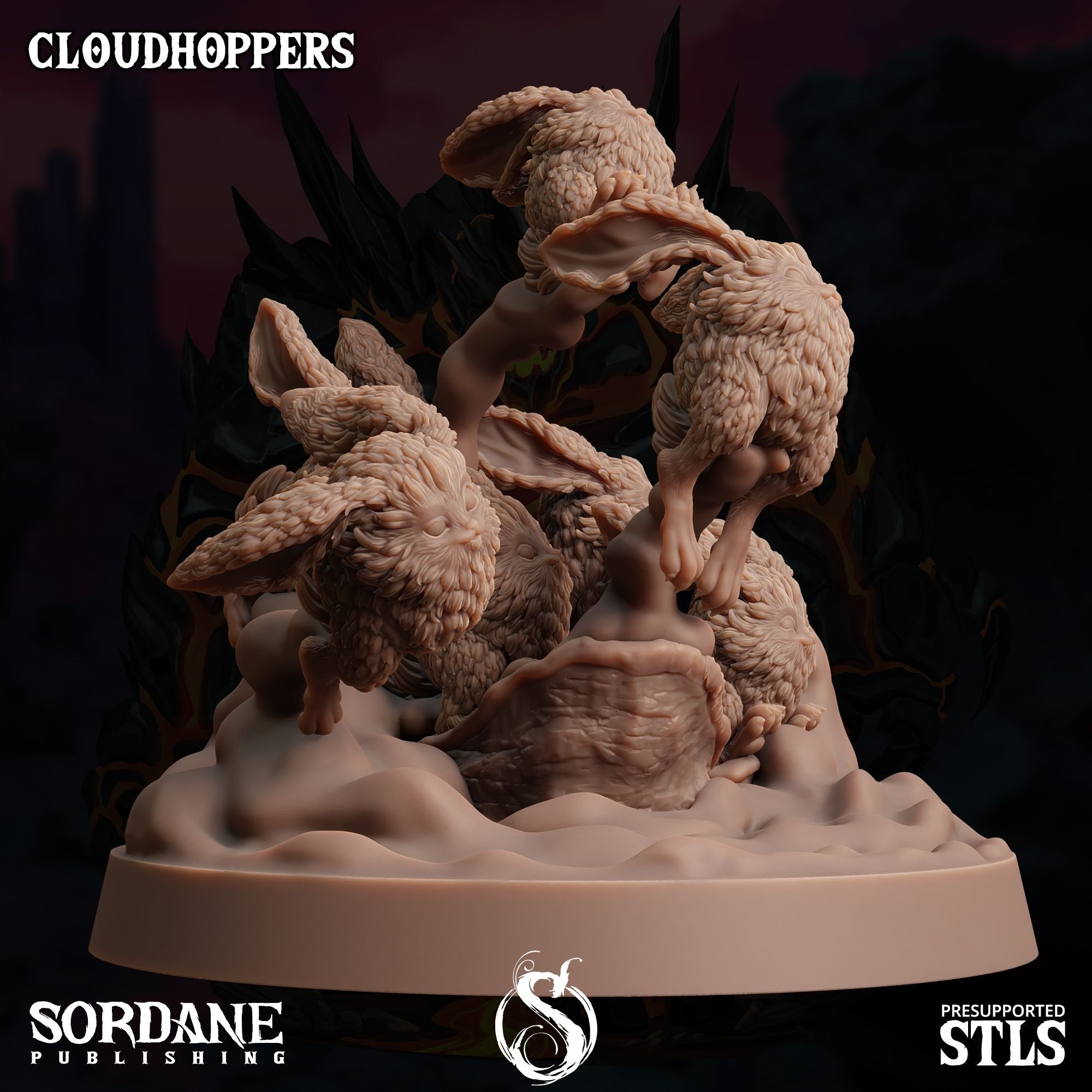 Cloudhoppers -  3d Printed Miniature Sculpted by Sordane Publishing