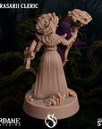 Florasarii (Flowerfolk) Cleric - 3d Printed Miniature Sculpted by Sordane Publishing