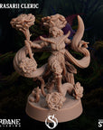 Florasarii (Flowerfolk) Cleric - 3d Printed Miniature Sculpted by Sordane Publishing