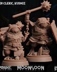 Froin (Frogfolk) Cleric, Kudmiz - 3d Printed Miniature Sculpted by Sordane Publishing