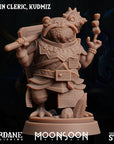 Froin (Frogfolk) Cleric, Kudmiz - 3d Printed Miniature Sculpted by Sordane Publishing