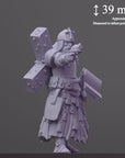 Quiapo Trench Cleric - 3d Printed Miniature Sculpted by Papsikels Miniatures