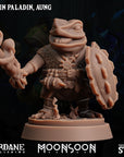 Froin Paladin Aung (Frogfolk) - 3d Printed Miniature Sculpted by Sordane Publishing