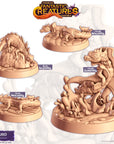 Eelho (Eel Hound) - Fantastic Creatures - 3d Printed Miniature Sculpted by Cast N Play