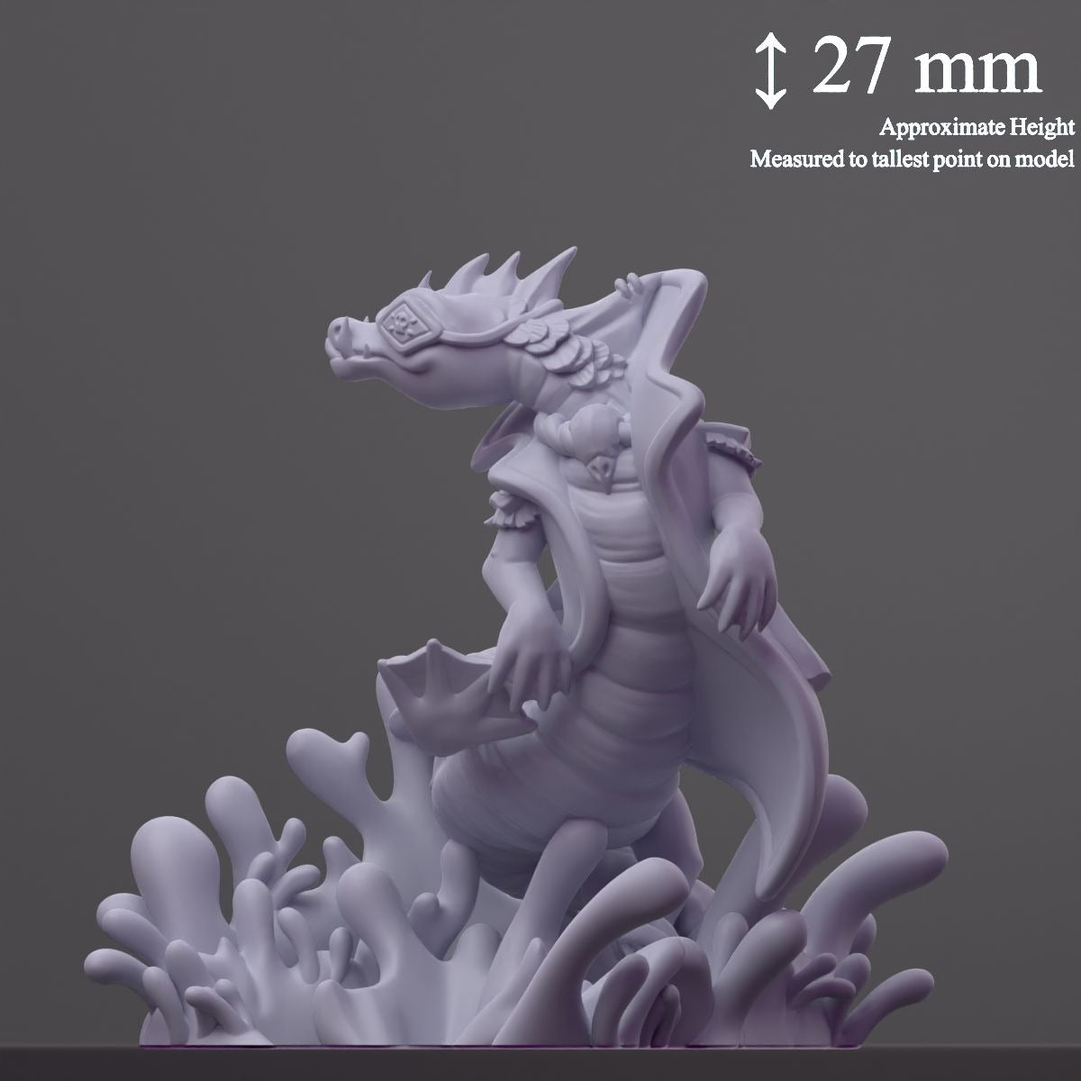 Eelho (Eel Hound) - Fantastic Creatures - 3d Printed Miniature Sculpted by Cast N Play