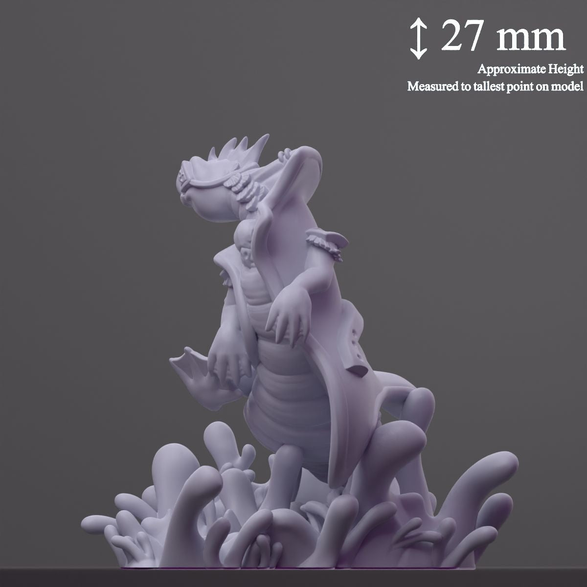 Eelho (Eel Hound) - Fantastic Creatures - 3d Printed Miniature Sculpted by Cast N Play