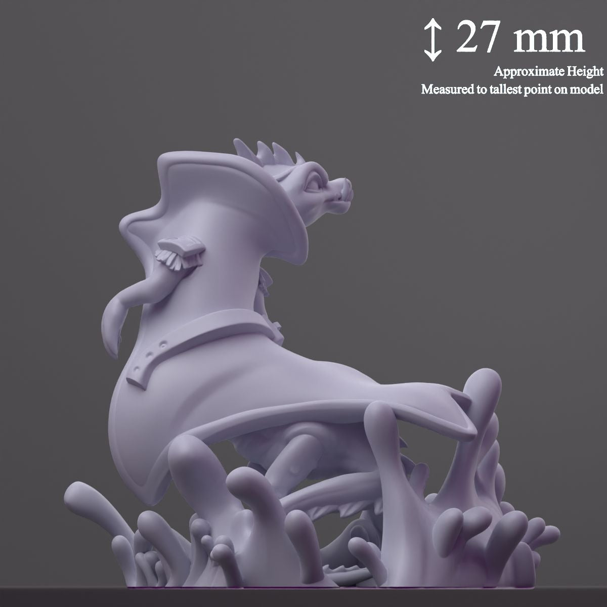 Eelho (Eel Hound) - Fantastic Creatures - 3d Printed Miniature Sculpted by Cast N Play