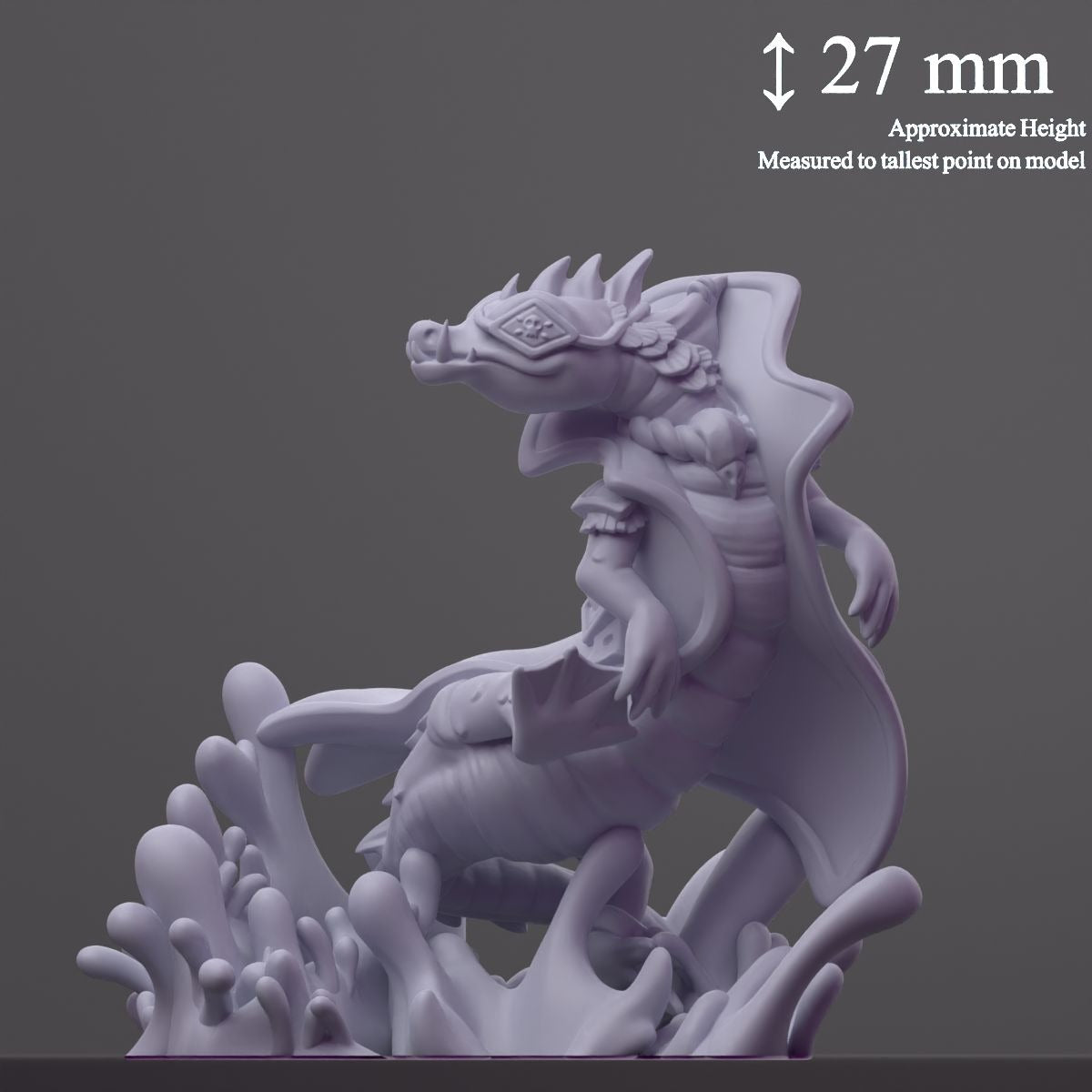 Eelho (Eel Hound) - Fantastic Creatures - 3d Printed Miniature Sculpted by Cast N Play