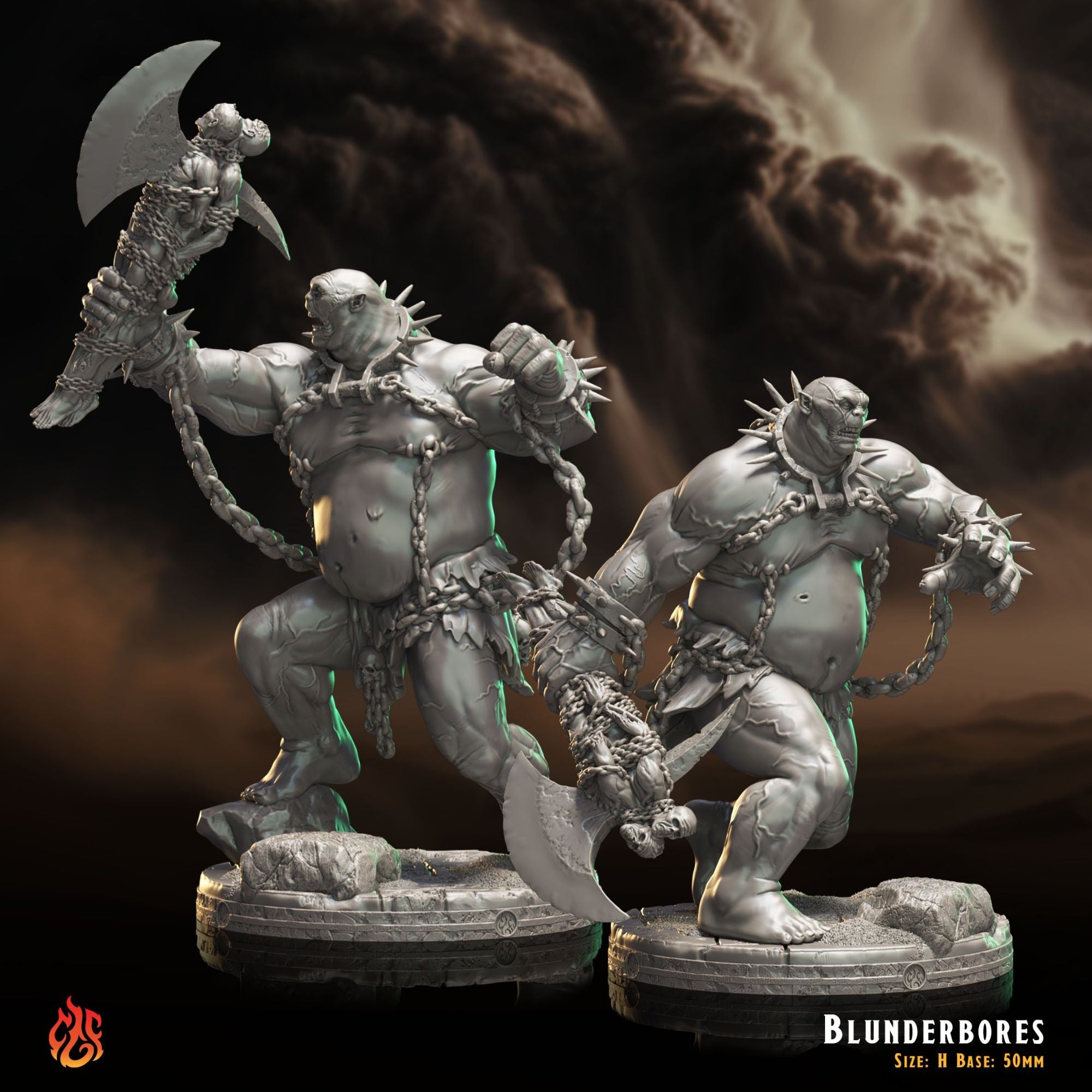 Blunderbores - 3d Printed Miniature Sculpted by Crippled God Foundry