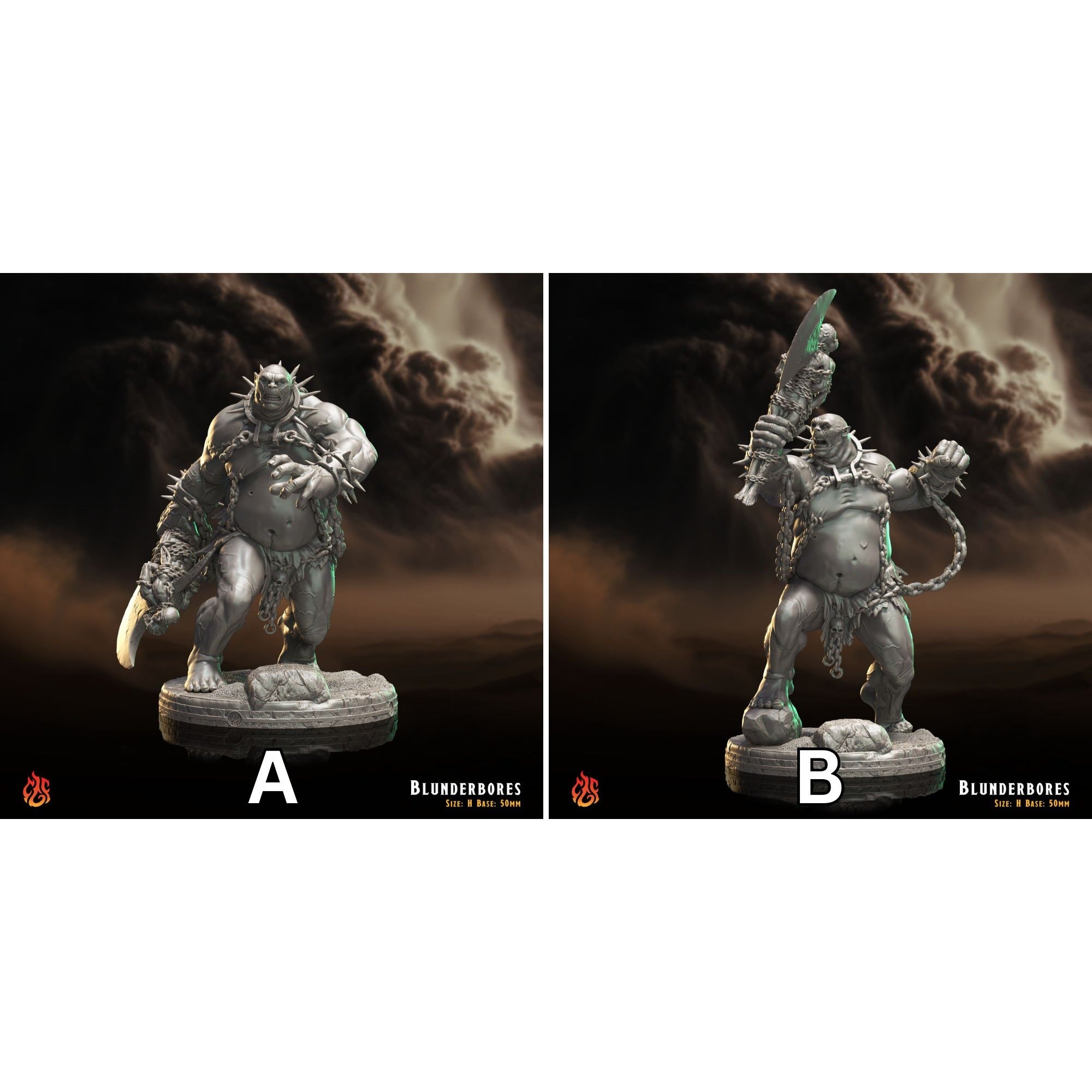Blunderbores - 3d Printed Miniature Sculpted by Crippled God Foundry