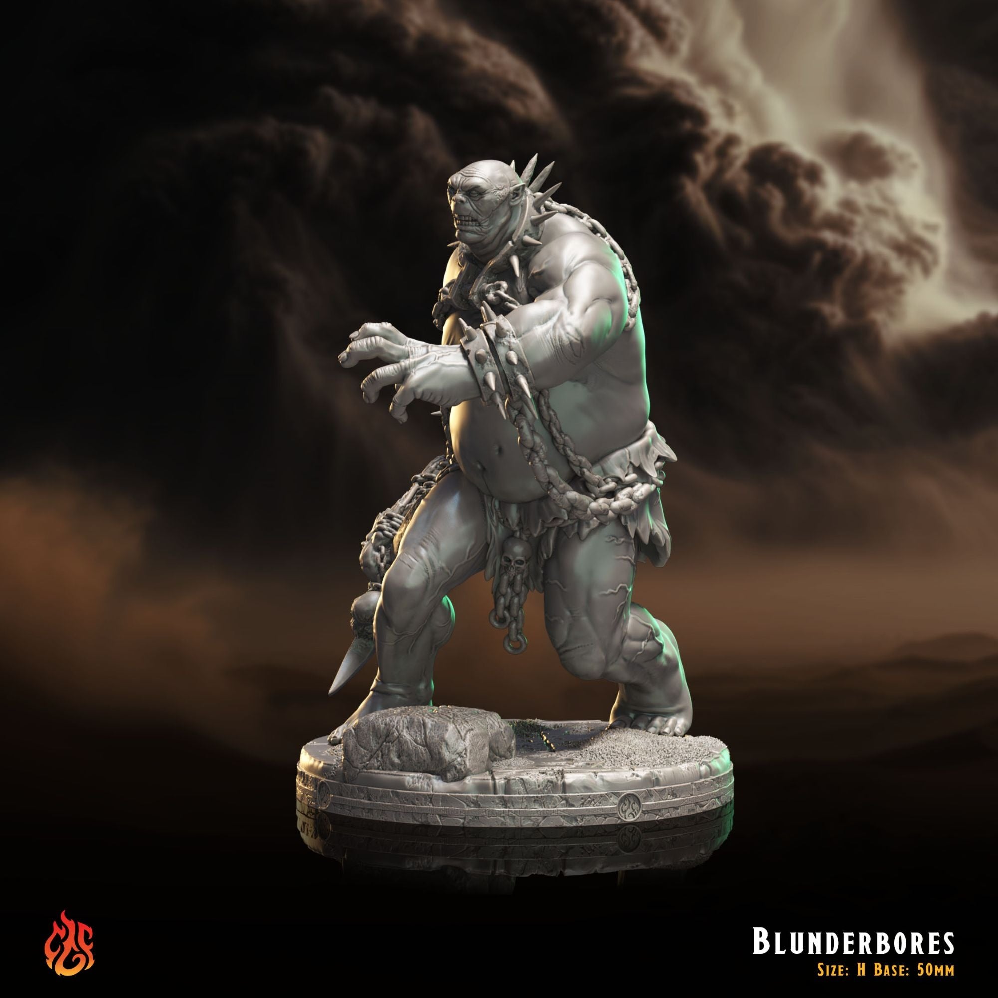 Blunderbores - 3d Printed Miniature Sculpted by Crippled God Foundry