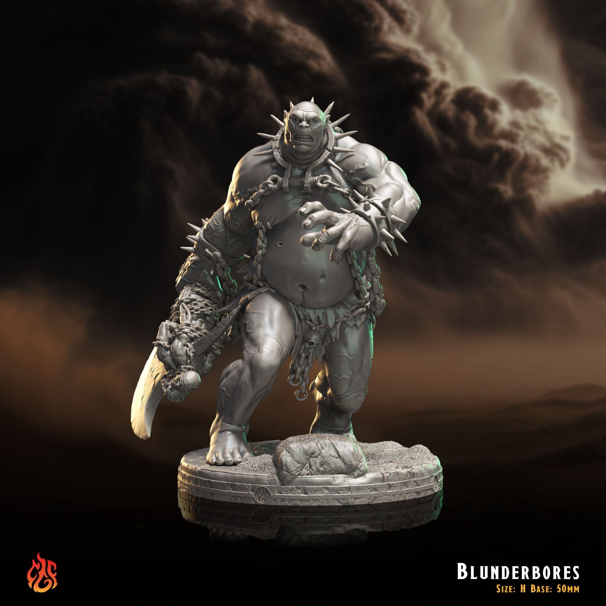 Blunderbores - 3d Printed Miniature Sculpted by Crippled God Foundry