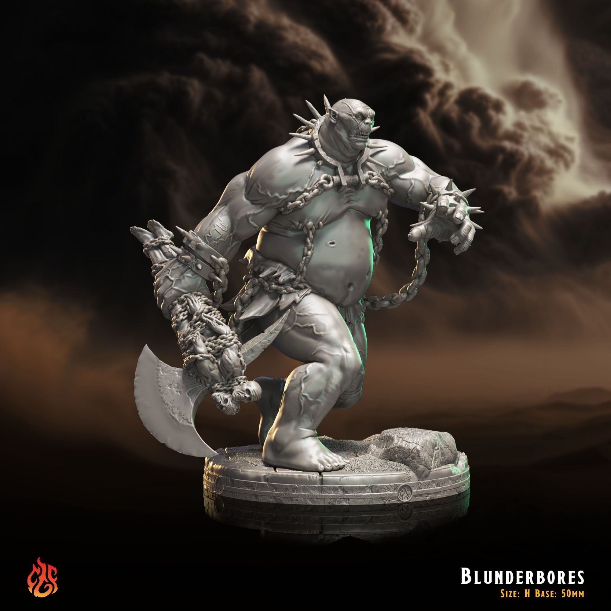 Blunderbores - 3d Printed Miniature Sculpted by Crippled God Foundry