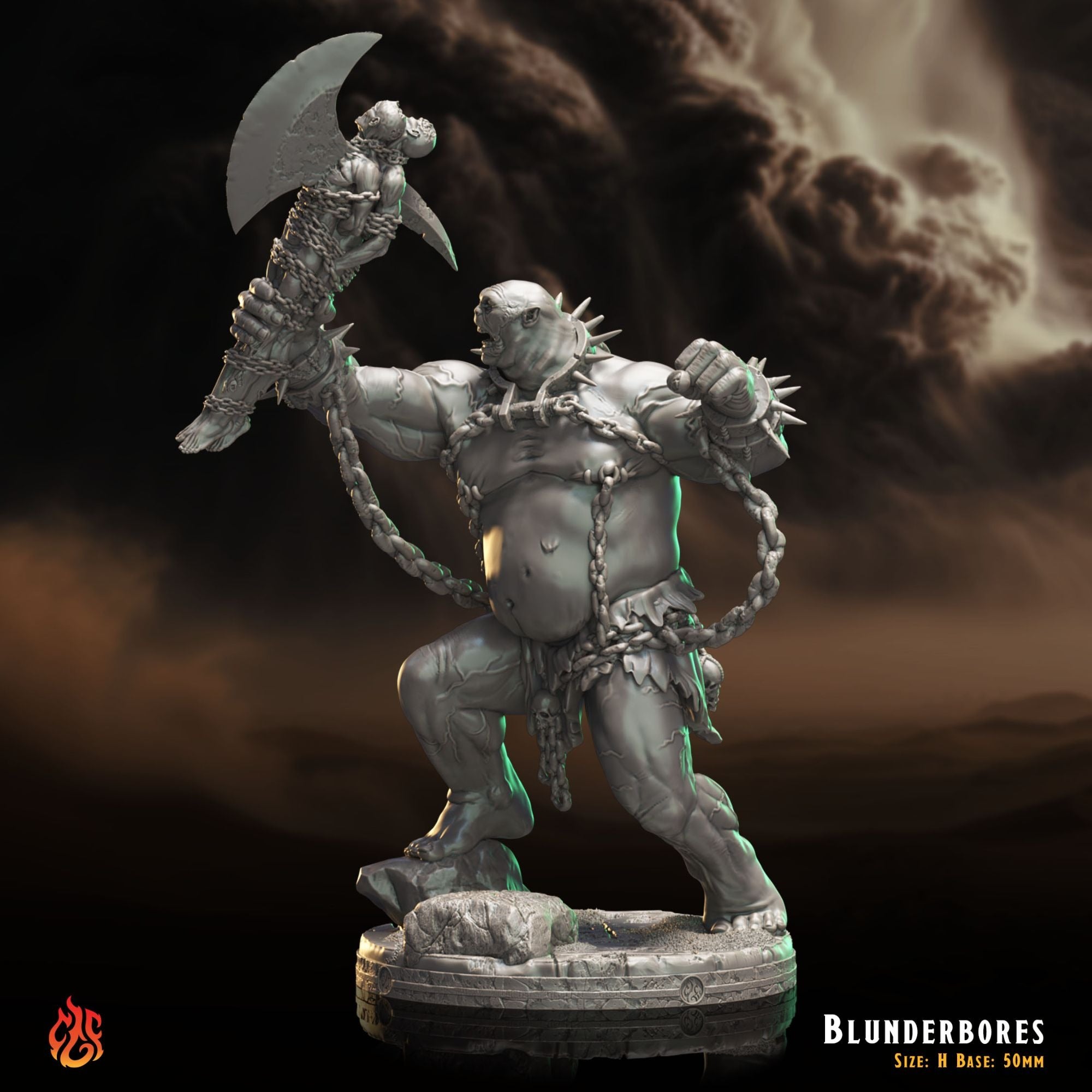Blunderbores - 3d Printed Miniature Sculpted by Crippled God Foundry