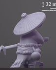 Penguin Shogun - Fantasy Pets - 3d Printed Miniature Sculpted by Tainted Saint Miniatures