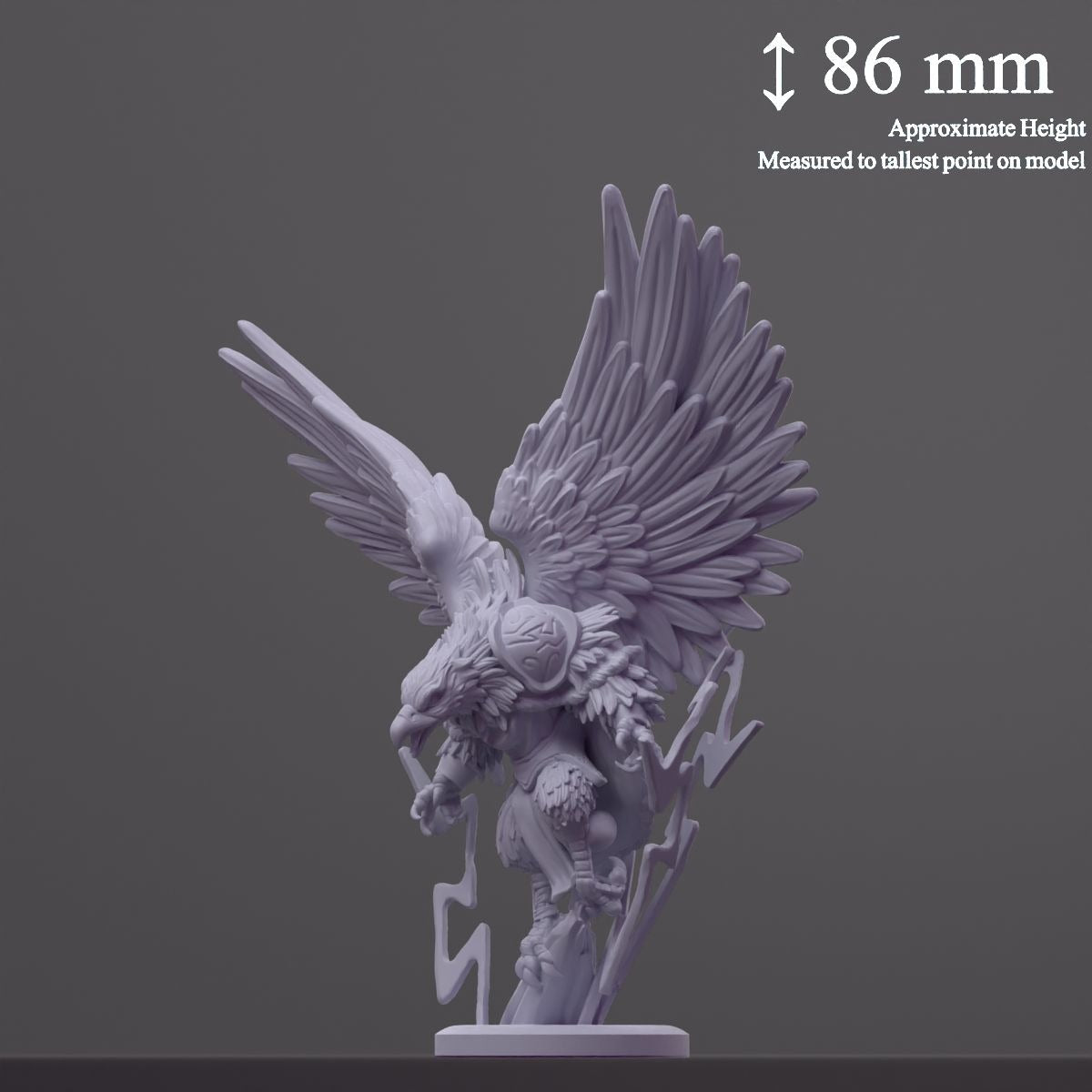 Lightning Harrier - Brambleheart - 3d Printed Miniature sculpted by Kraken Games Lab
