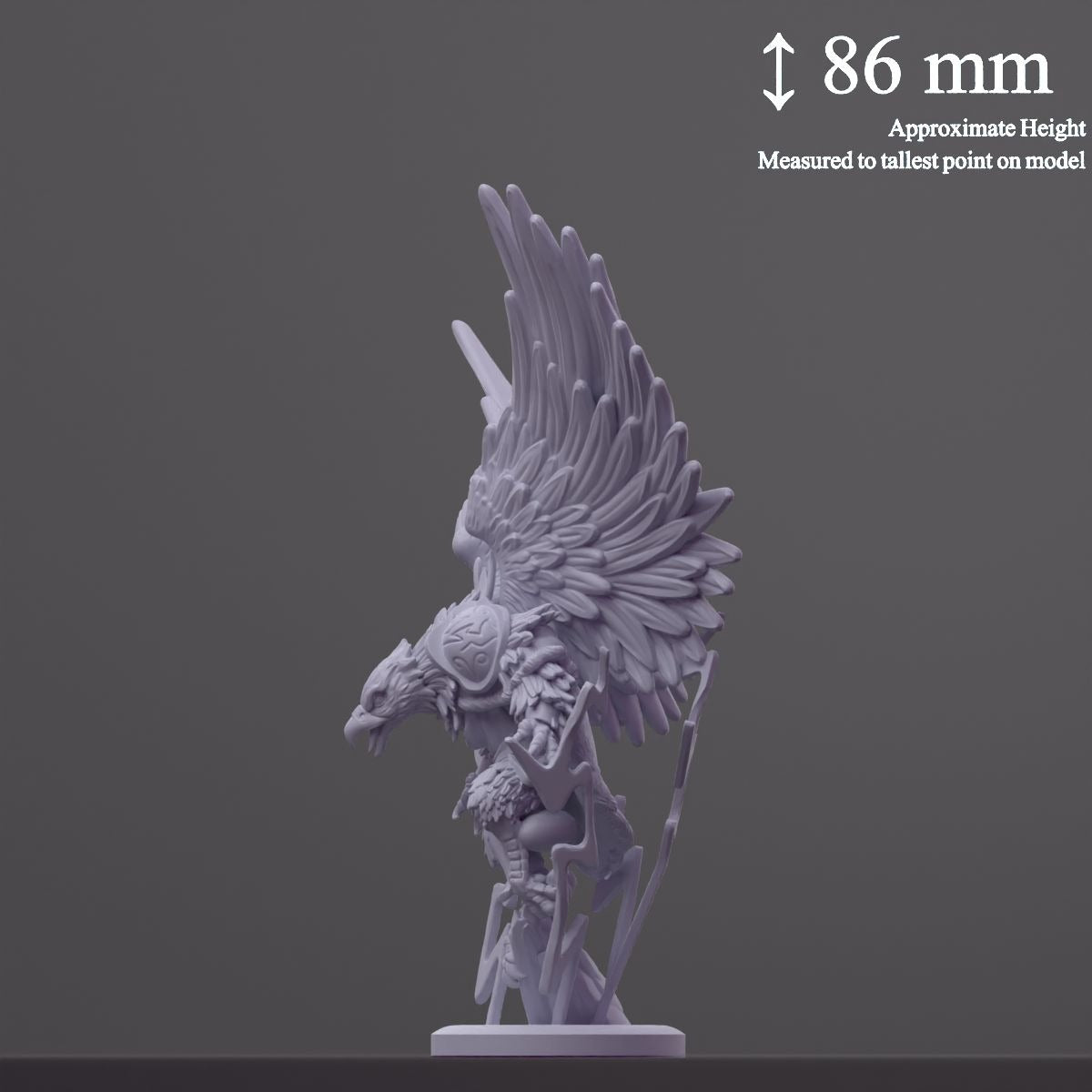 Lightning Harrier - Brambleheart - 3d Printed Miniature sculpted by Kraken Games Lab