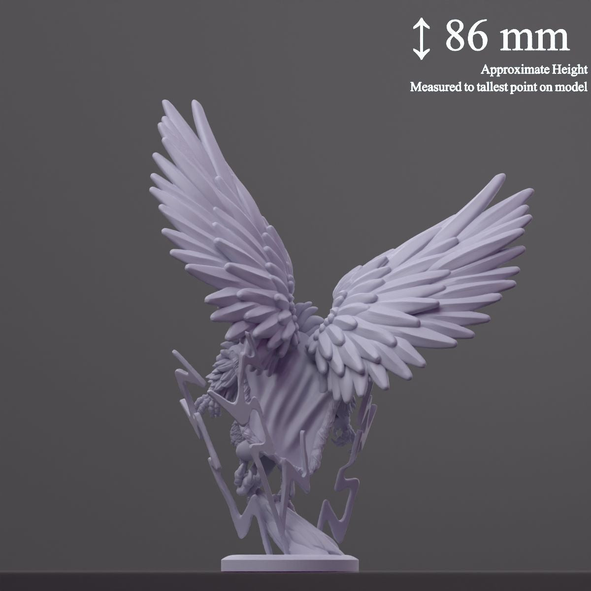 Lightning Harrier - Brambleheart - 3d Printed Miniature sculpted by Kraken Games Lab