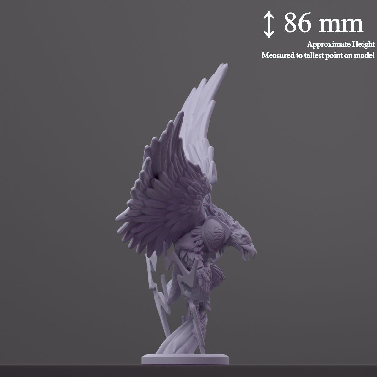 Lightning Harrier - Brambleheart - 3d Printed Miniature sculpted by Kraken Games Lab