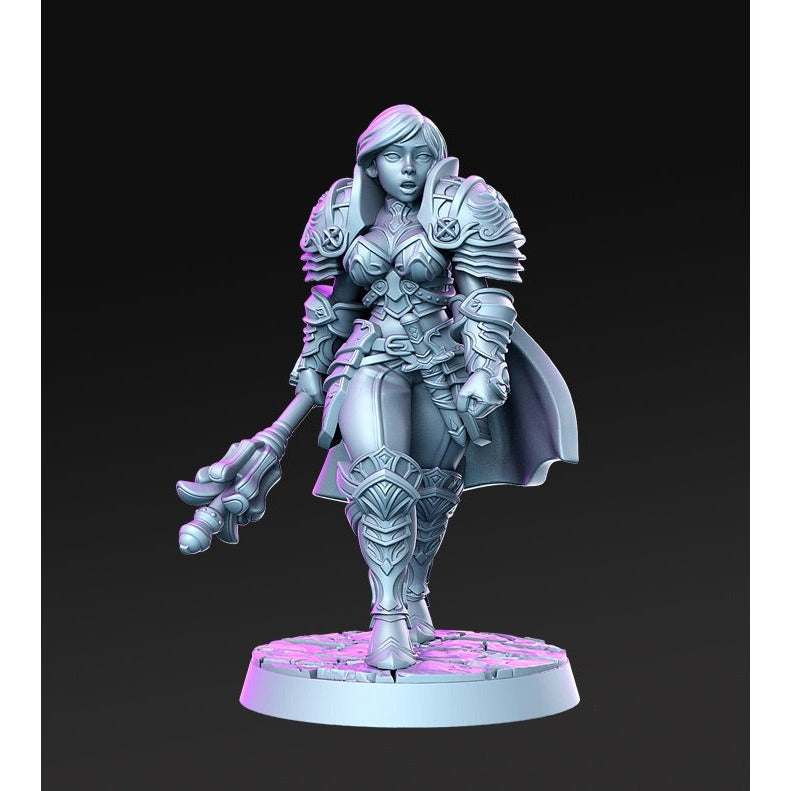 Caliope - Order of the Iron Lily - 3d Printed Miniature Sculpted by RN Estudio