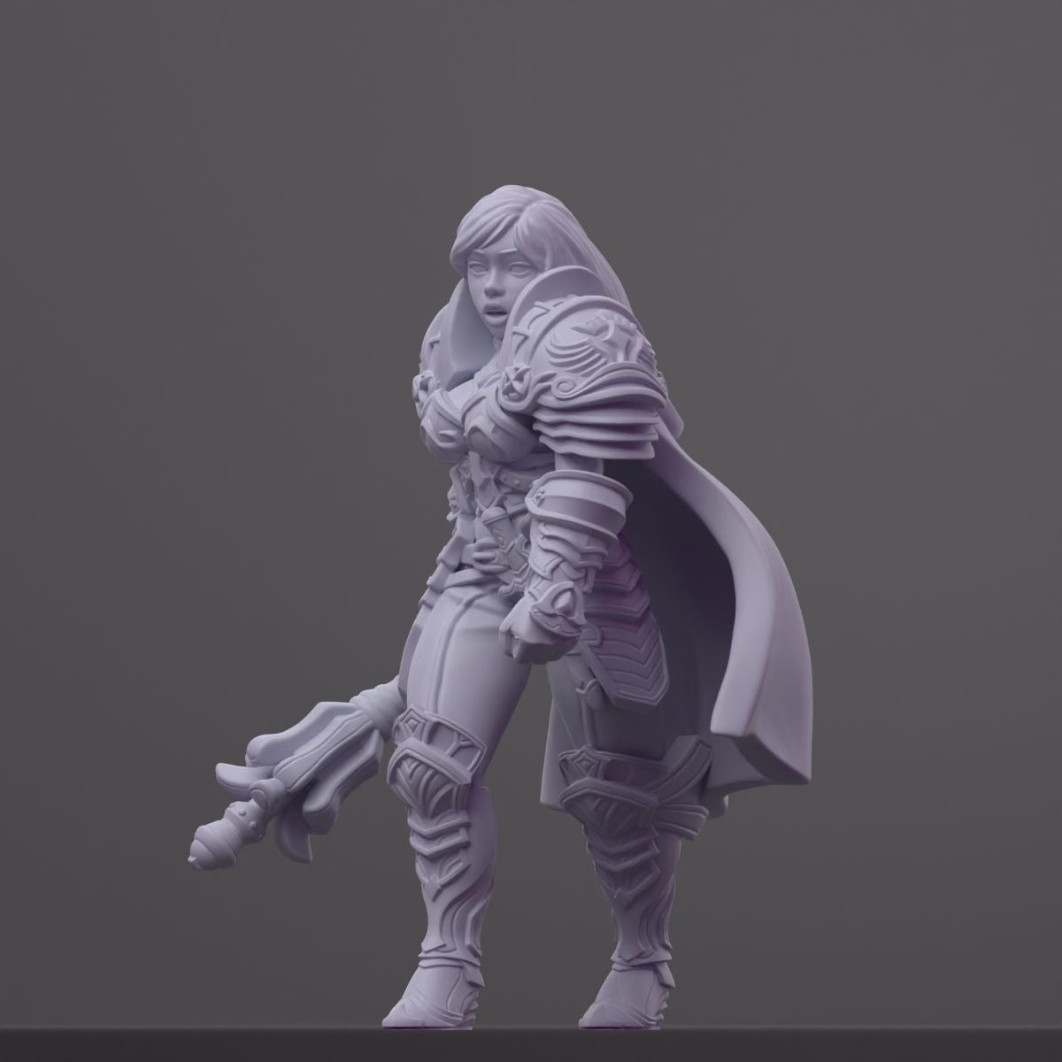 Caliope - Order of the Iron Lily - 3d Printed Miniature Sculpted by RN Estudio