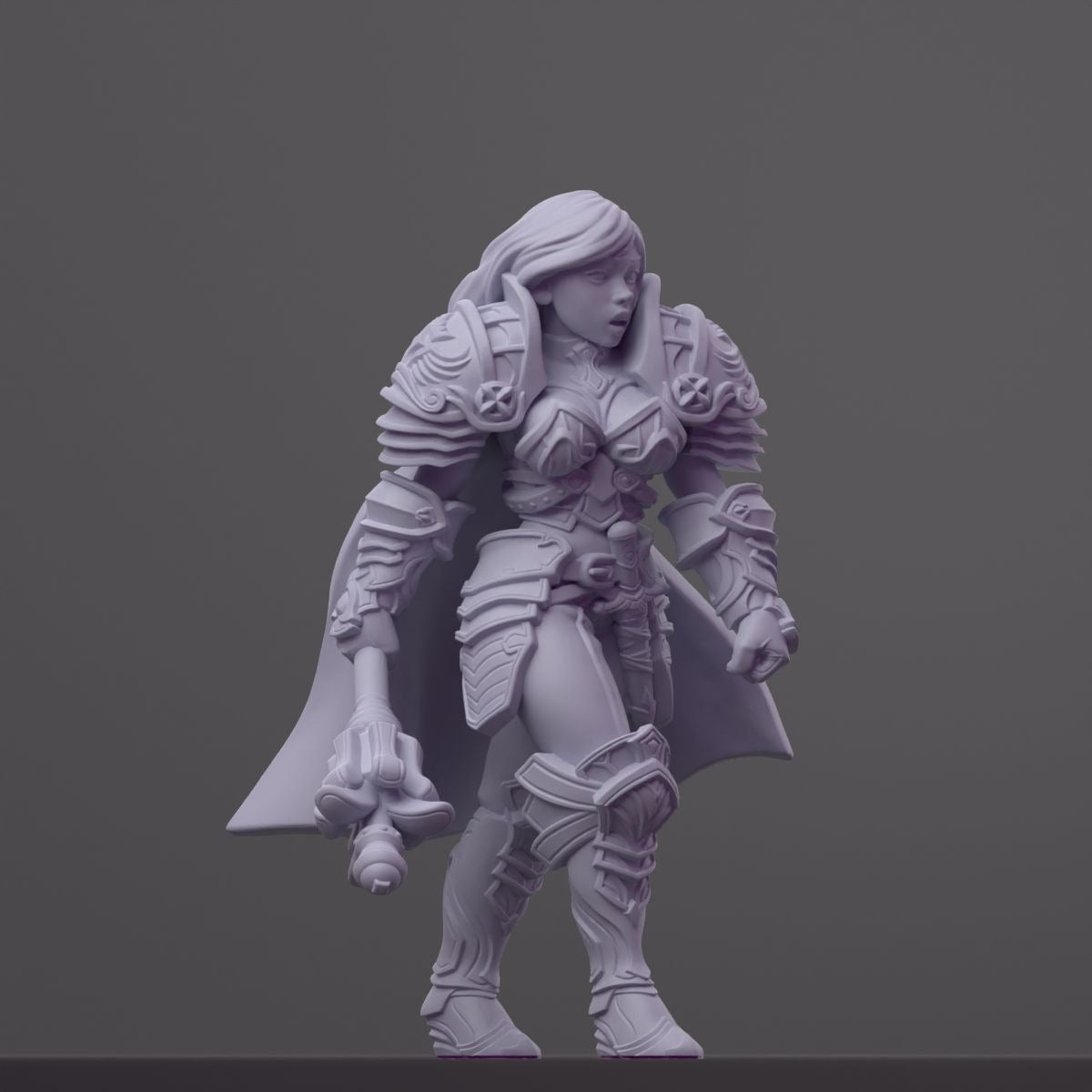 Caliope - Order of the Iron Lily - 3d Printed Miniature Sculpted by RN Estudio