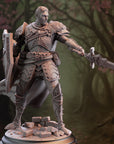 Lizarin, Paladin of Renmaeth - 3d Printed Miniature Sculpted by DM Stash