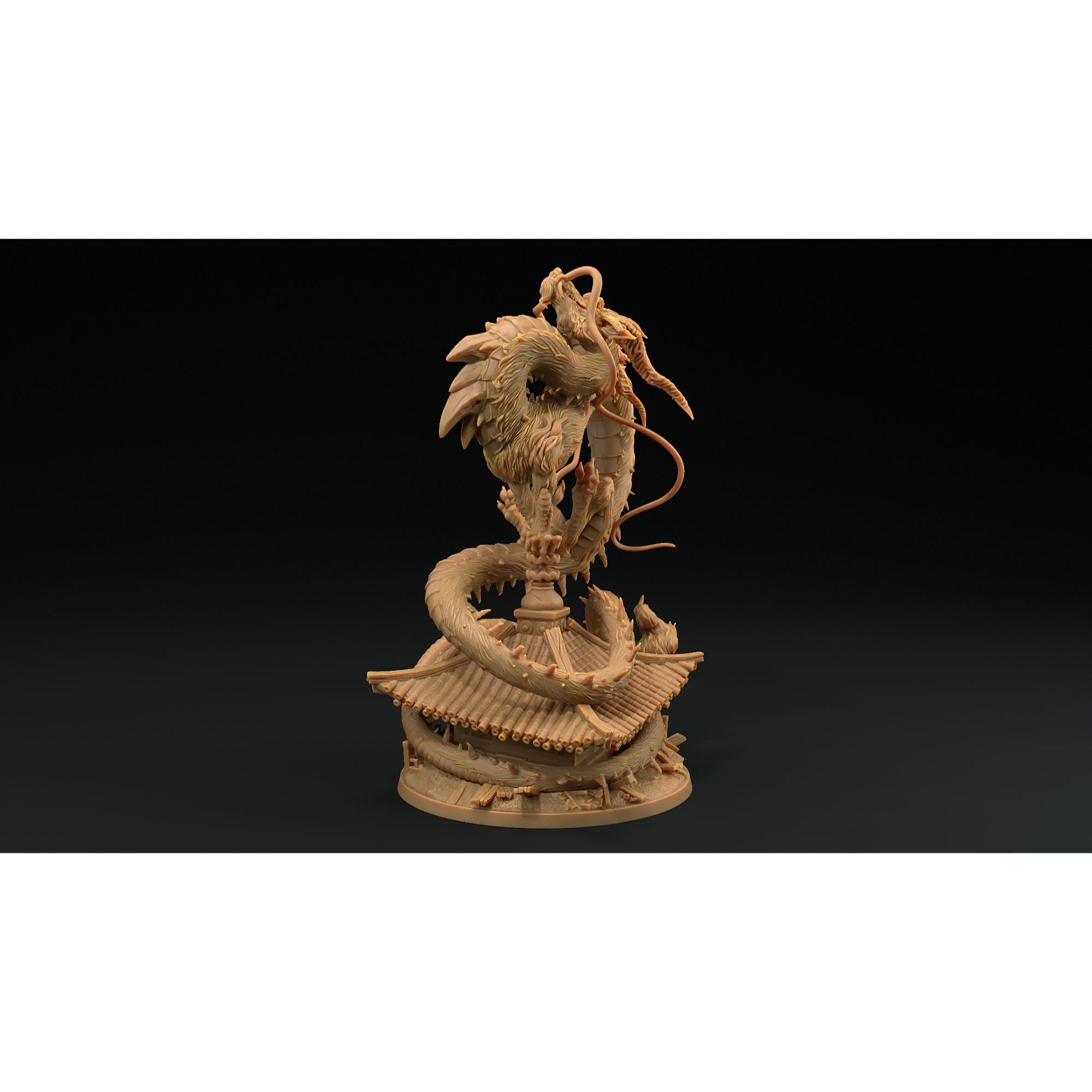 Wind Dragon - Chosen of the Kami - 3d Printed Miniature by Dragon Trappers Lodge