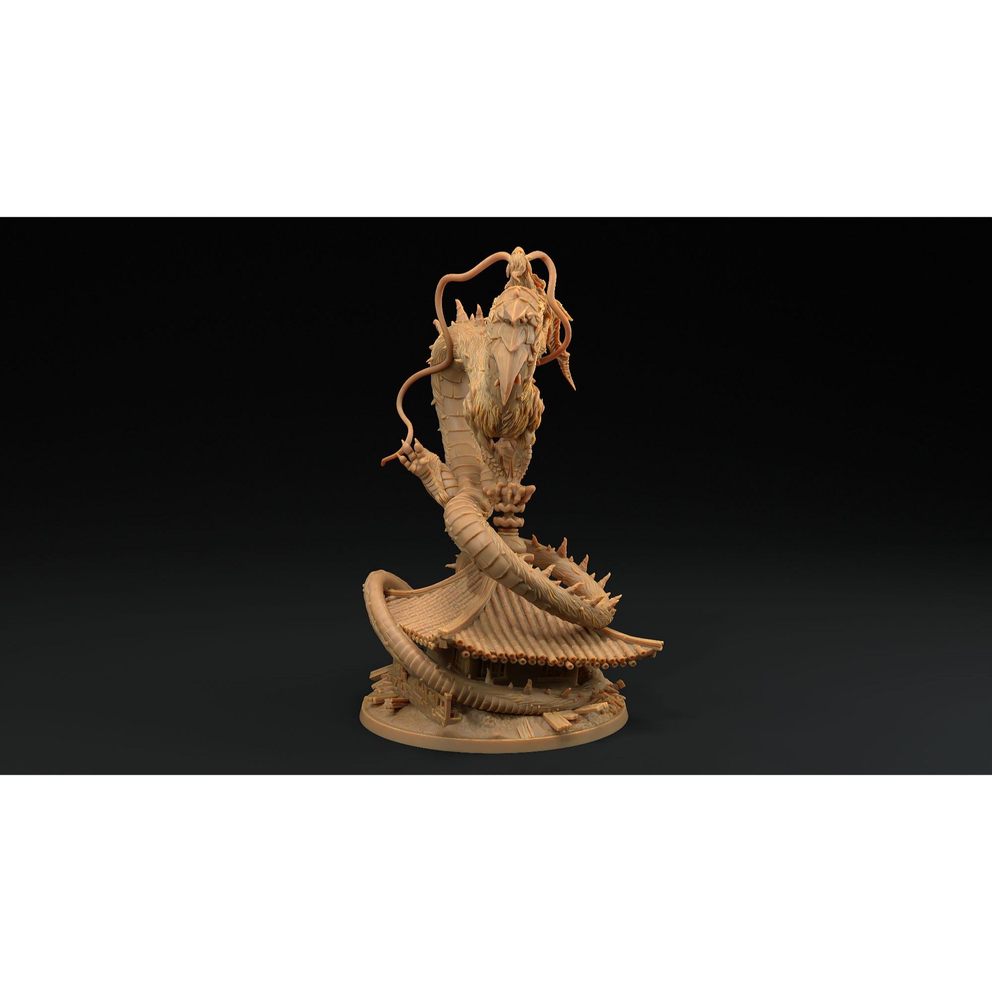 Wind Dragon - Chosen of the Kami - 3d Printed Miniature by Dragon Trappers Lodge