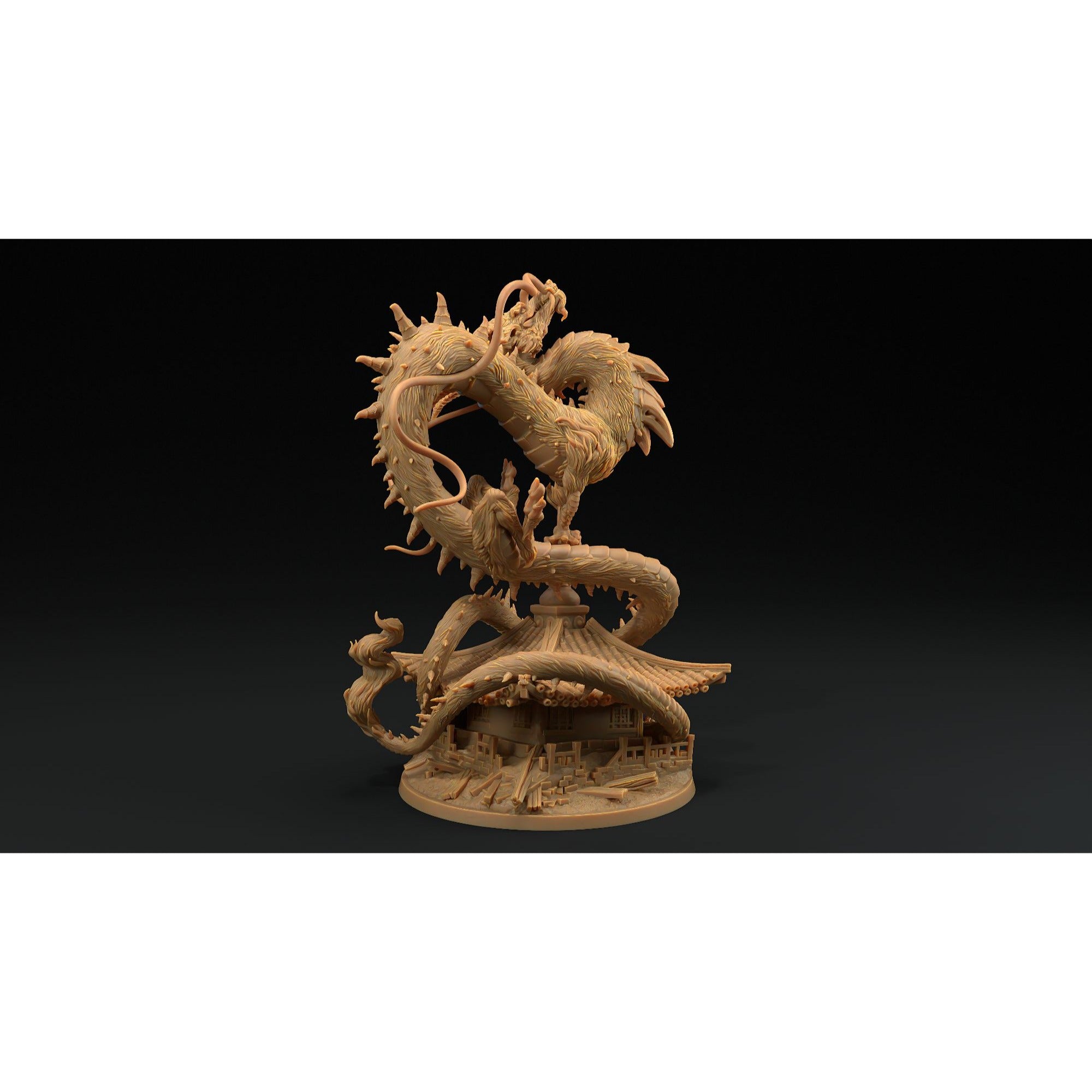 Wind Dragon - Chosen of the Kami - 3d Printed Miniature by Dragon Trappers Lodge