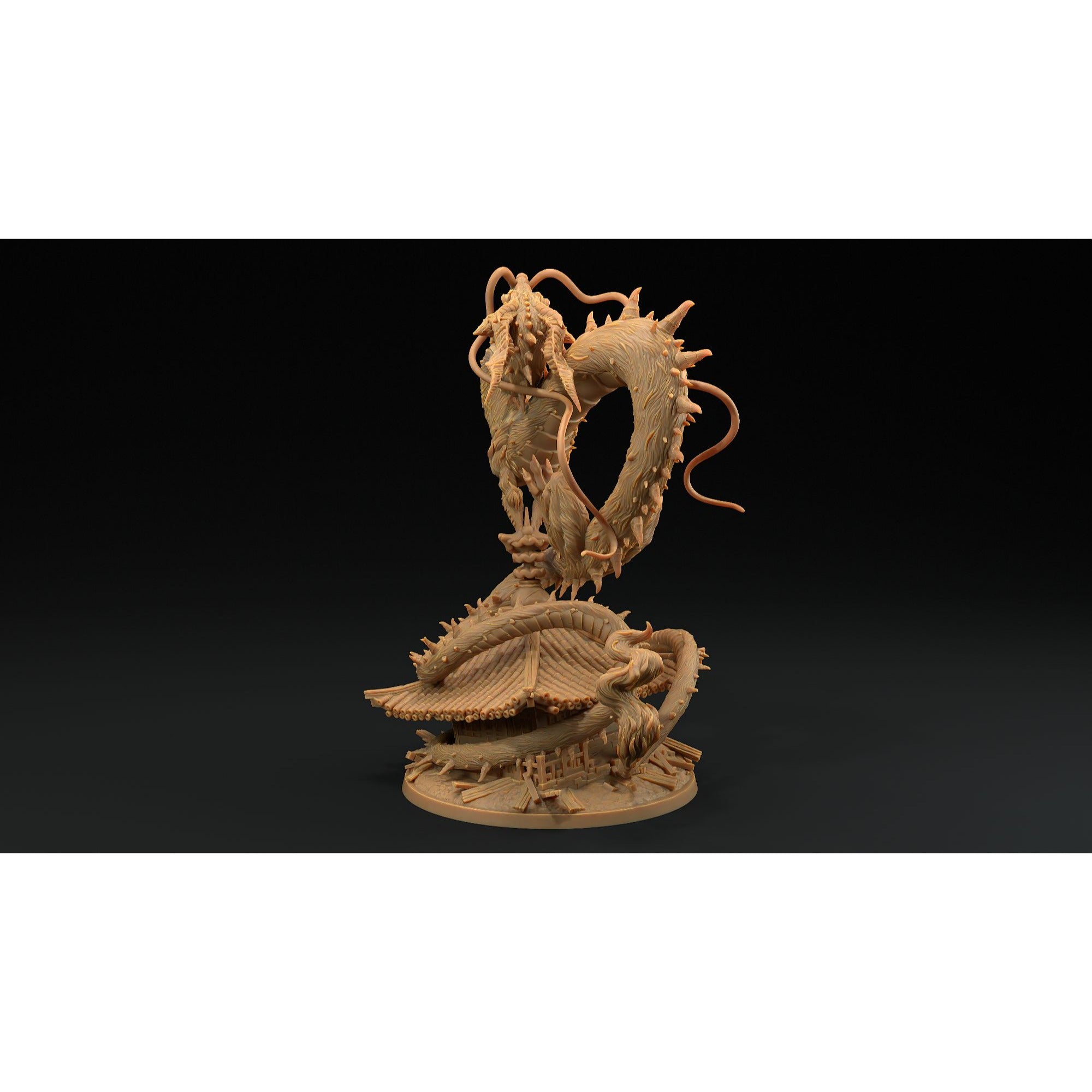 Wind Dragon - Chosen of the Kami - 3d Printed Miniature by Dragon Trappers Lodge
