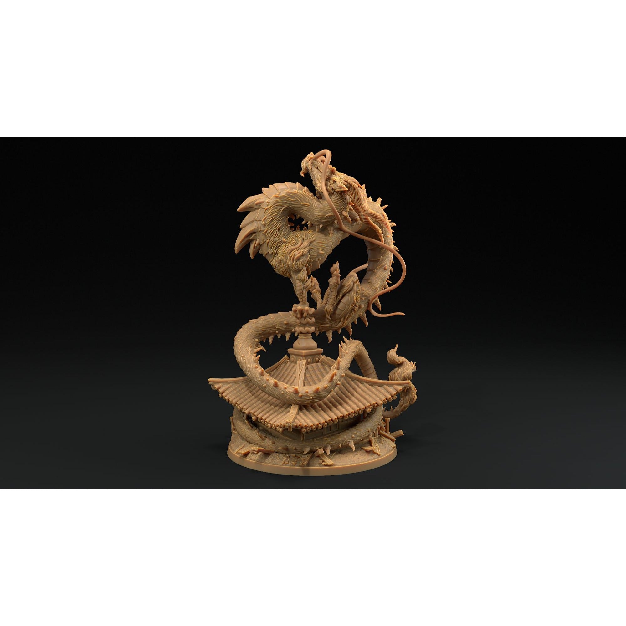 Wind Dragon - Chosen of the Kami - 3d Printed Miniature by Dragon Trappers Lodge