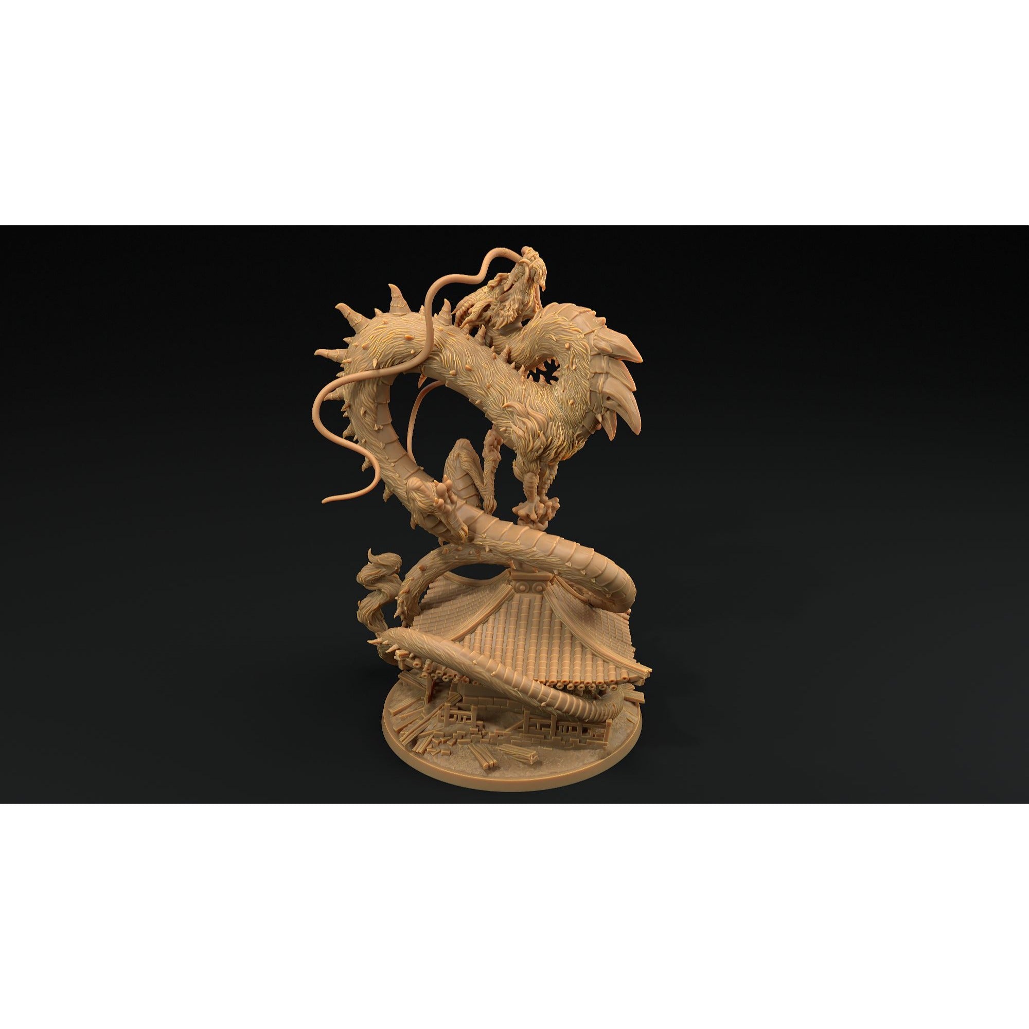 Wind Dragon - Chosen of the Kami - 3d Printed Miniature by Dragon Trappers Lodge