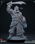 Palace Guards with Scimitar - Cave of Blunders - 3d Printed Miniature Sculpted by Mammoth Factory