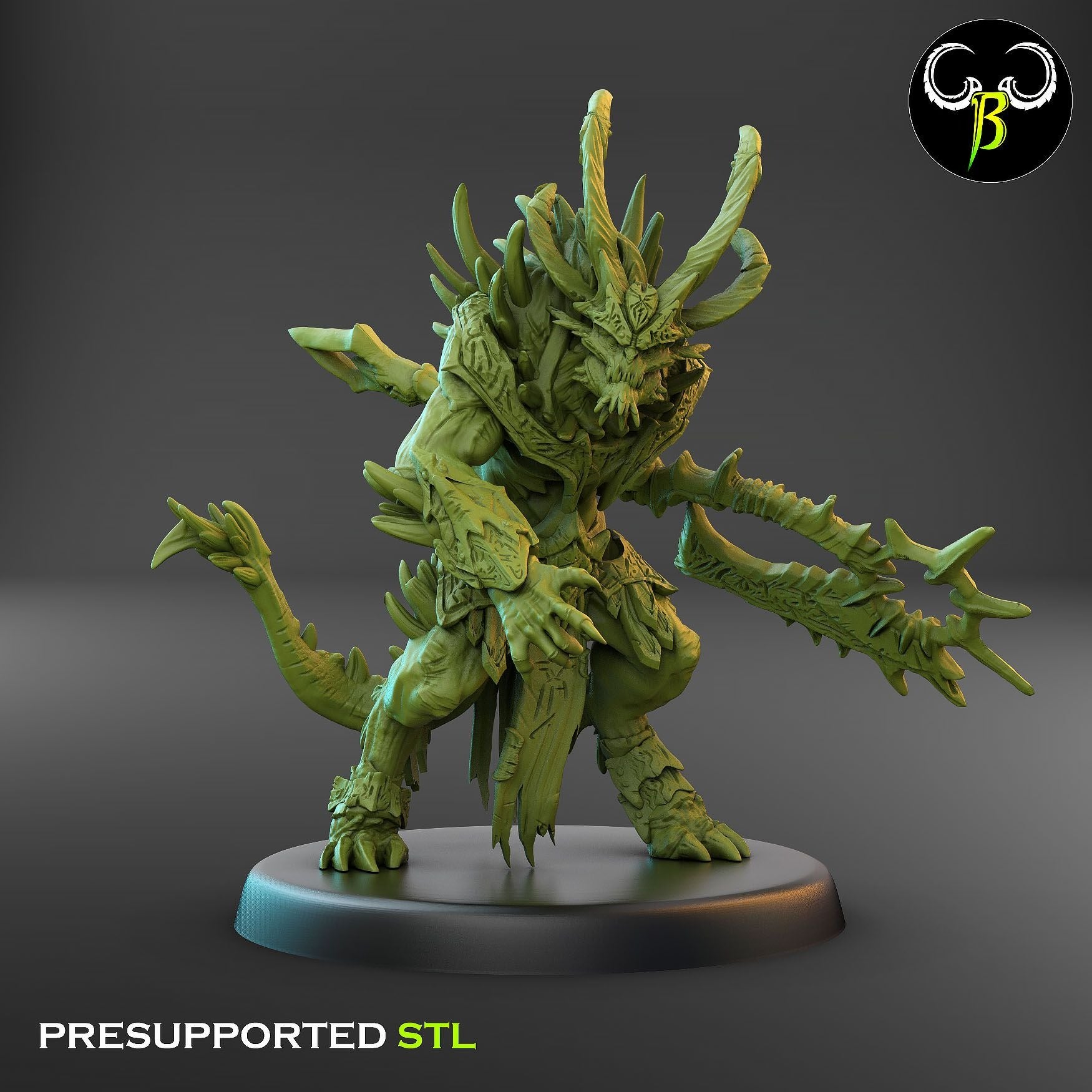 Apostle of Ruin - Dark Legions - 3d Printed Miniature Sculpted by Clay Beast Creations