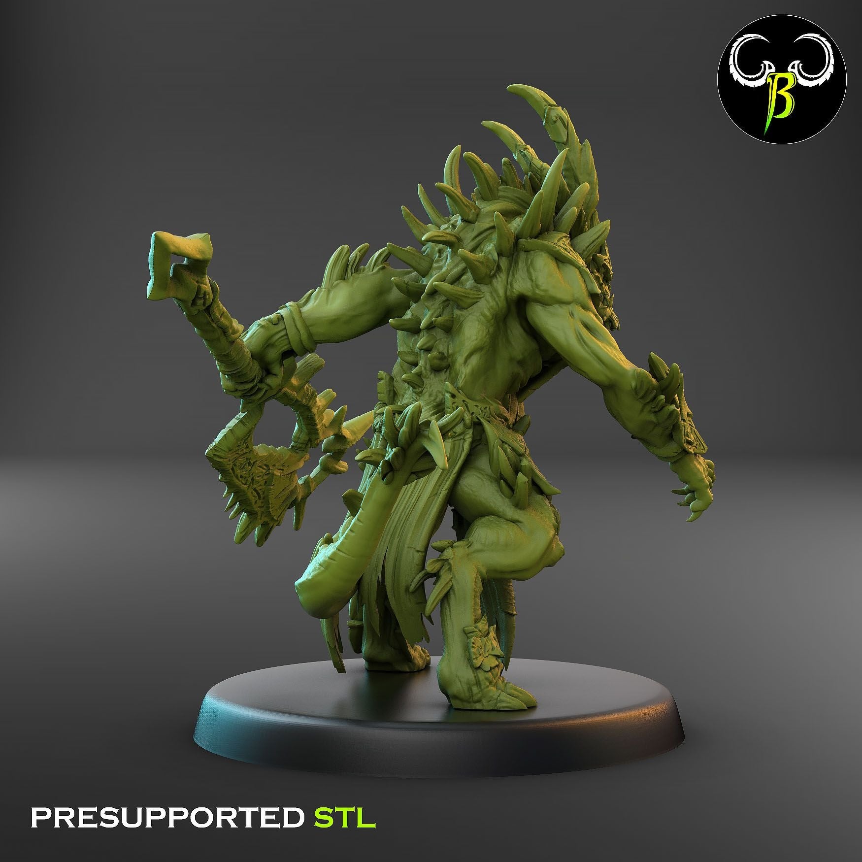 Apostle of Ruin - Dark Legions - 3d Printed Miniature Sculpted by Clay Beast Creations
