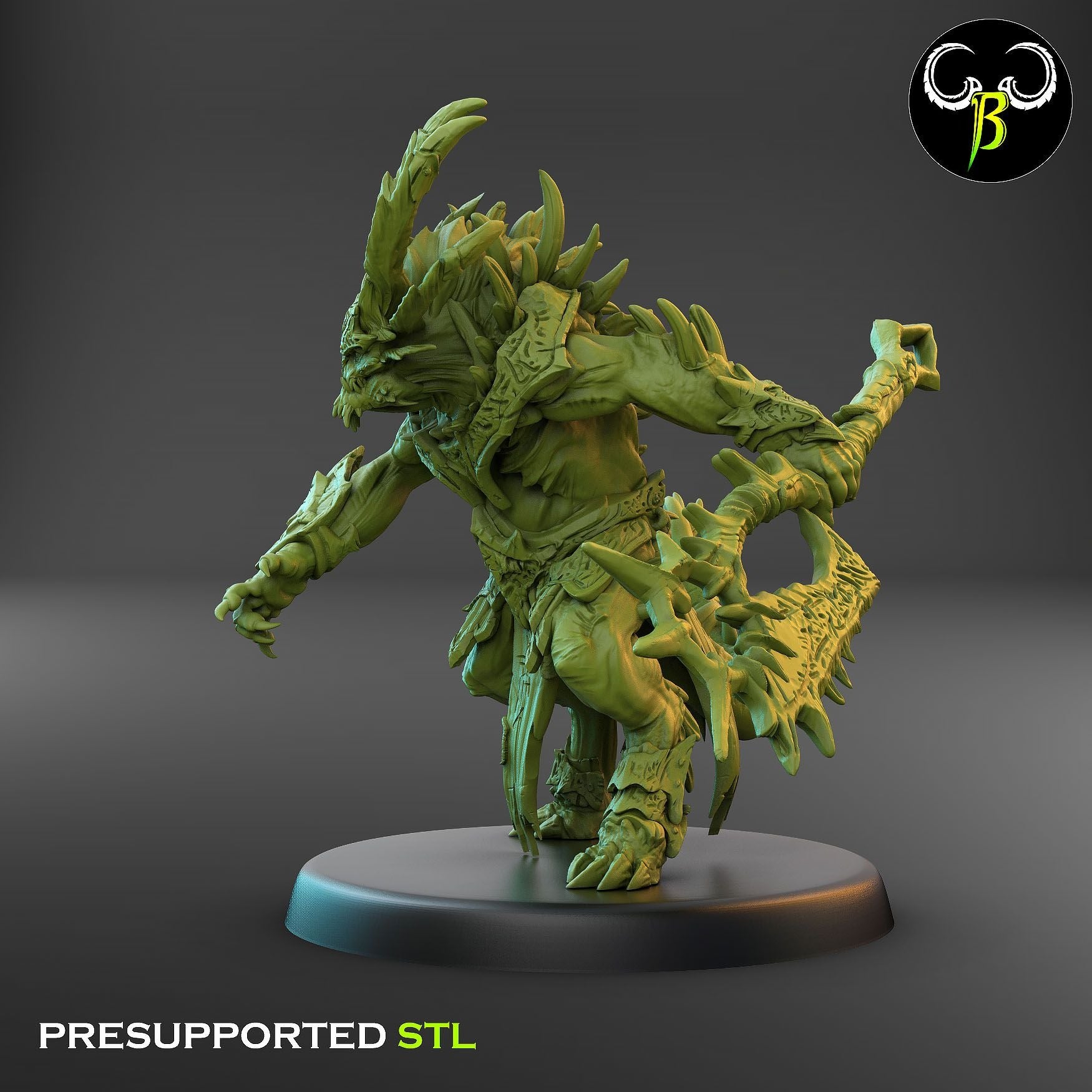 Apostle of Ruin - Dark Legions - 3d Printed Miniature Sculpted by Clay Beast Creations