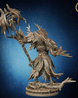 Feral Druid Raven - Army of Darkness: Dark Elves - 3d Printed Miniature Sculpted by Monolith Arts