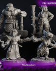 Howlbreaker Adventurers - Howlbreaker Adventurers vs Kobold Lycans - 3d Printed Miniature by Blackcrest Miniatures
