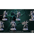 Fleshbound Sentinels - Through the Crooked Mirror - 3d Printed Miniature Sculpted by White Werewolf Tavern