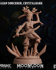 Kraal'an Sorcerer Crystalbark - 3d Printed Miniature Sculpted by Sordane Publishing