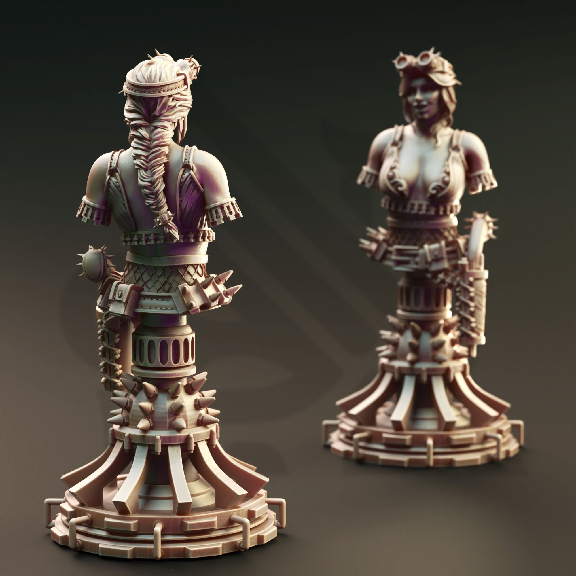 BUST Manic Pixie Boom Girl, Eryial of Arvere - 3d Printed Miniature Sculpted by DM Stash
