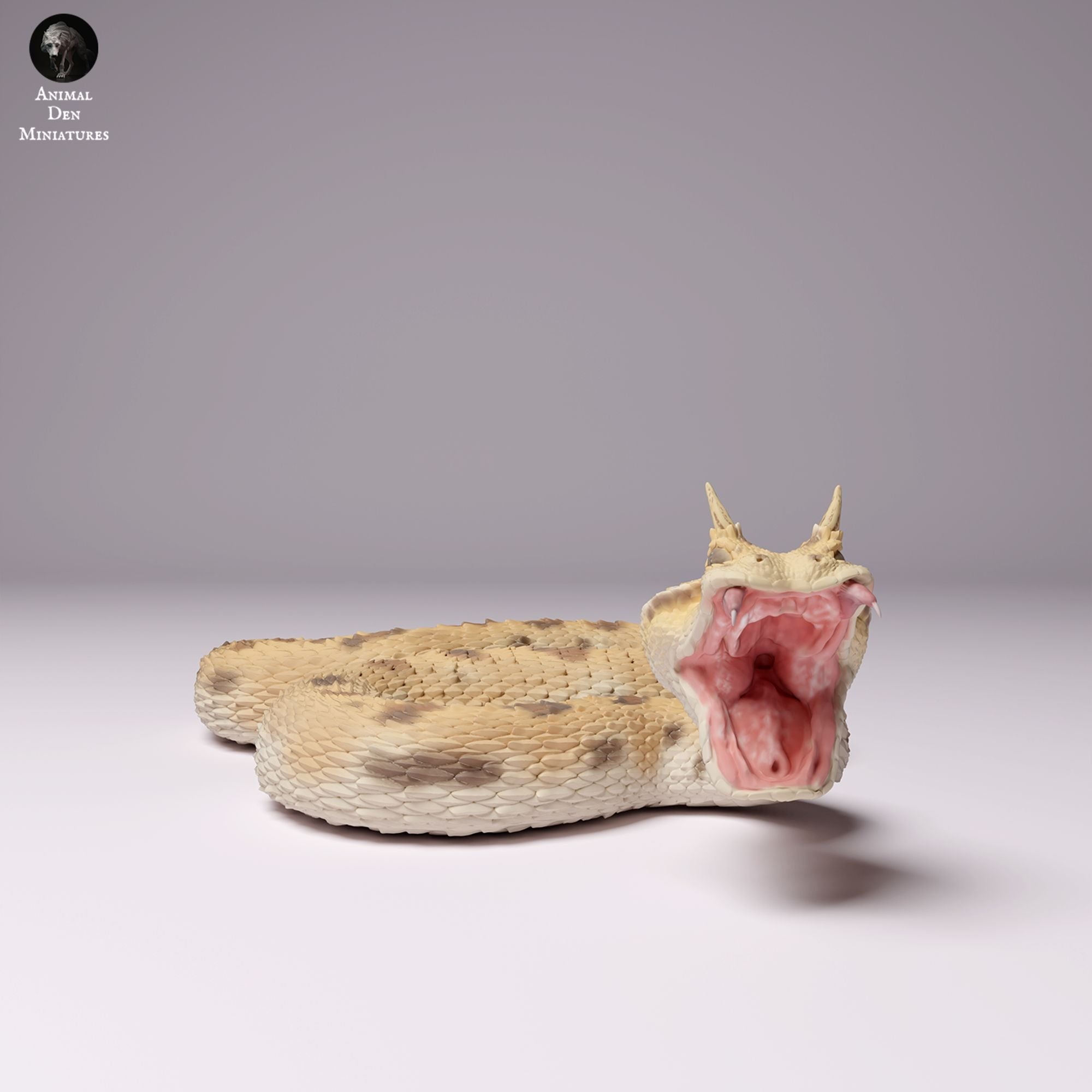 Saharan Horned Viper - 3d Printed 1:4 Scale Miniature by Animal Den