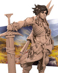Human Barbarian - Iconic Heroes - 3d Printed Miniature sculpted by Bite the Bullet