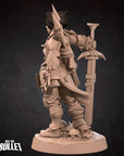 Human Barbarian - Iconic Heroes - 3d Printed Miniature sculpted by Bite the Bullet