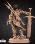 Human Barbarian - Iconic Heroes - 3d Printed Miniature sculpted by Bite the Bullet