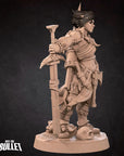 Human Barbarian - Iconic Heroes - 3d Printed Miniature sculpted by Bite the Bullet